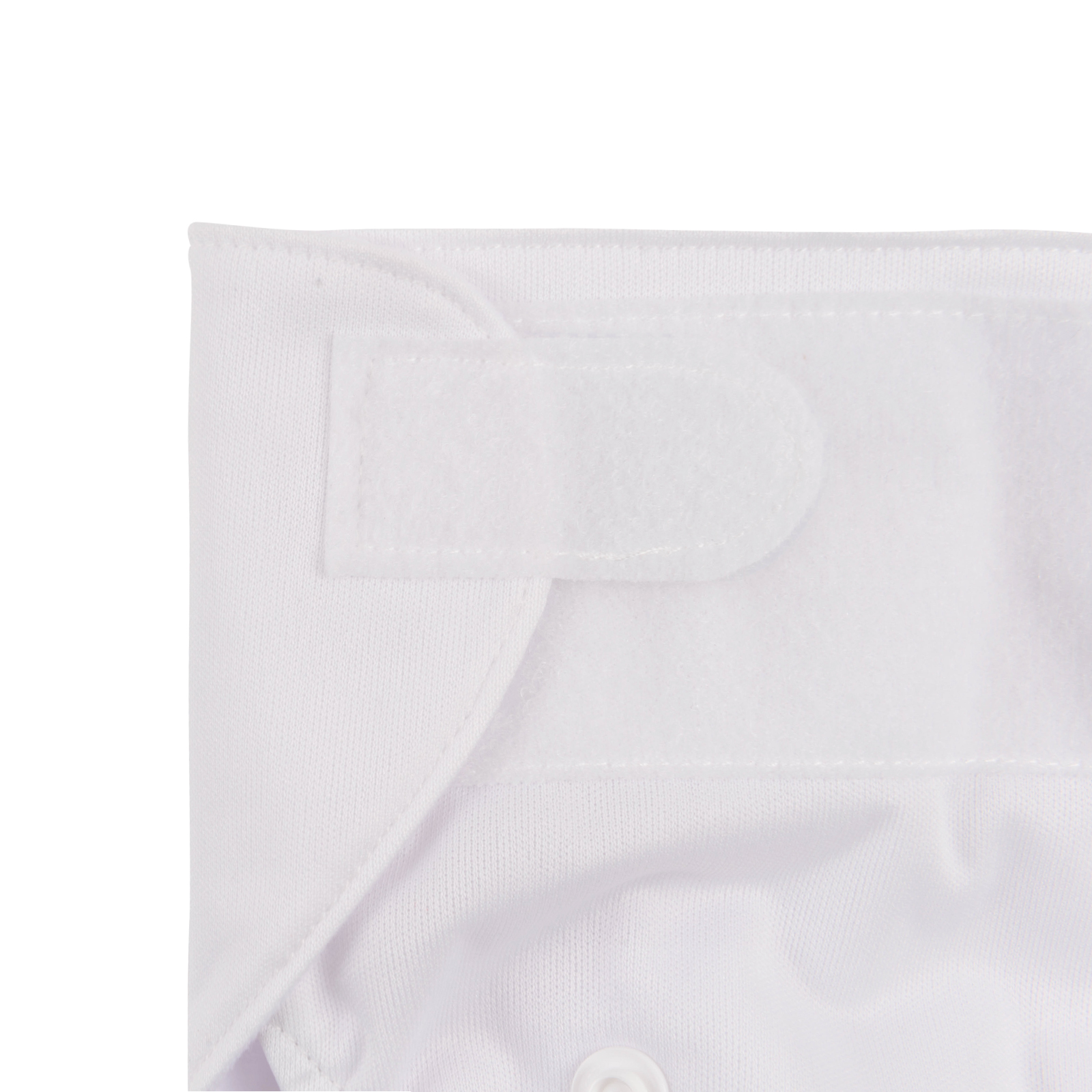 ALVABABY Newborn Velcro Cloth Diaper, Adjustable Reusable Hook & Loop Cloth Diaper for Baby under 12lbs (VB09A White)
