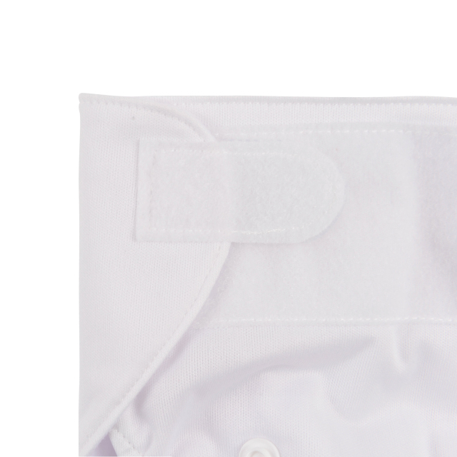 ALVABABY Newborn Velcro Pocket Diaper Hook&Loop Cloth Diaper-White (VB09A)