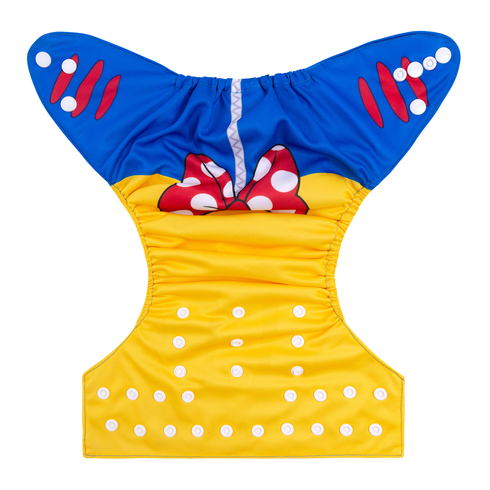 ALVABABY Positioning Cloth Diaper - One Size Adjustable Washable & Reusable Diaper for Babies and Toddlers  (Snow White, YDP125A)