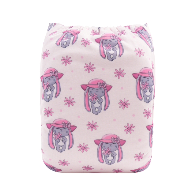 ALVABABY One Size Positioning Printed Cloth Diaper(YDP127A)