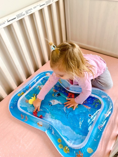 Tummy Time Baby Water Mat/ Inflatable Baby Water Play Mat for Infants and Toddlers Baby Toys-WPF01