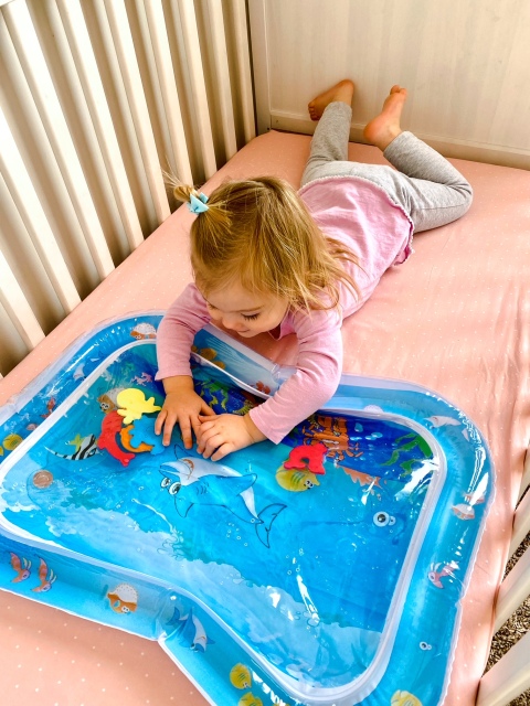 Tummy Time Baby Water Mat/ Inflatable Baby Water Play Mat for Infants and Toddlers Baby Toys-WPF01