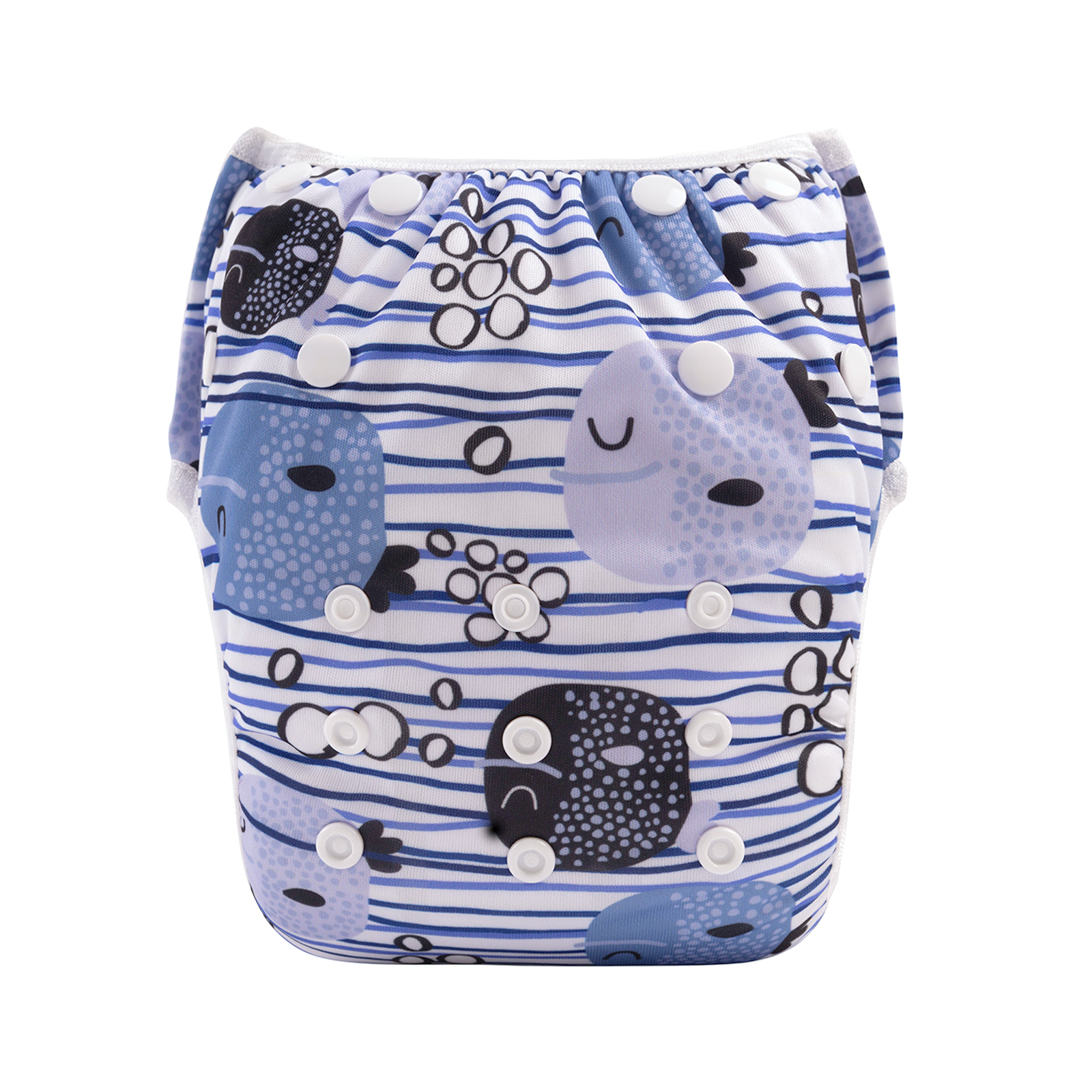 ALVABABY Reusable Swim Diaper - Adjustable One Size Swimwear for Infants & Toddlers  (Animals, SW111A)