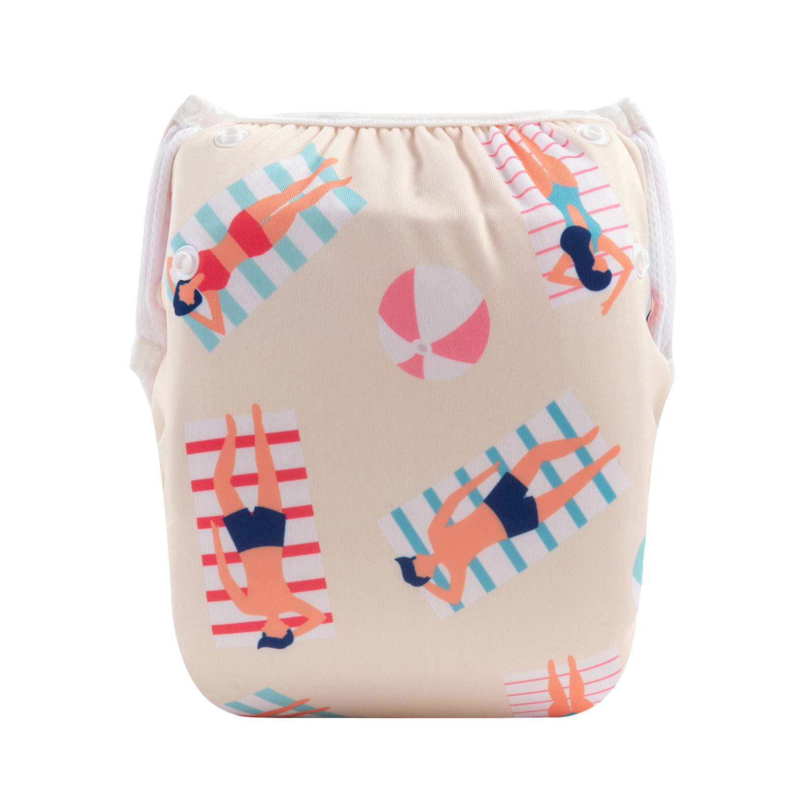 ALVABABY Reusable Swim Diaper - Adjustable One Size Swimwear for Infants & Toddlers (SW112A)
