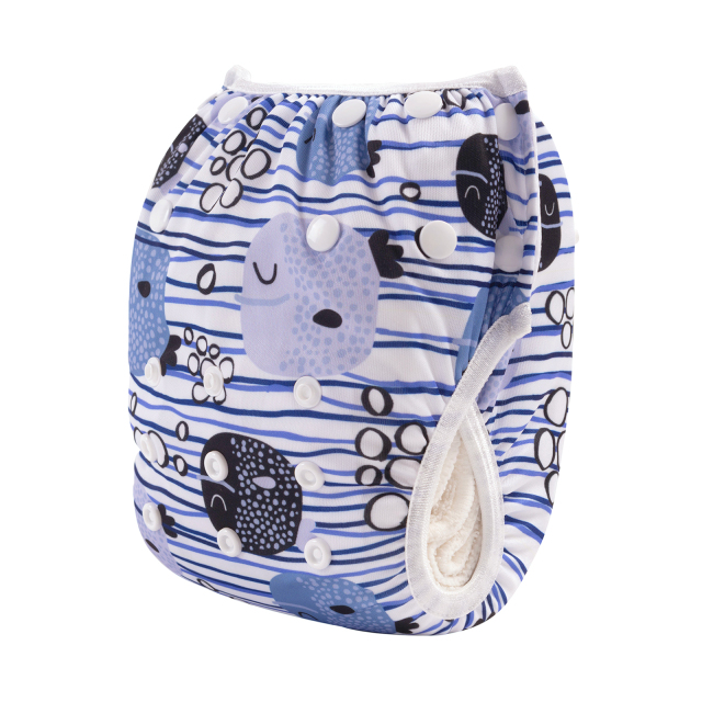 ALVABABY One Size Printed Swim Diaper- Animals  (SW111A)