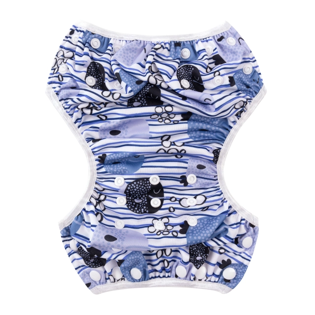 ALVABABY One Size Printed Swim Diaper- Animals  (SW111A)