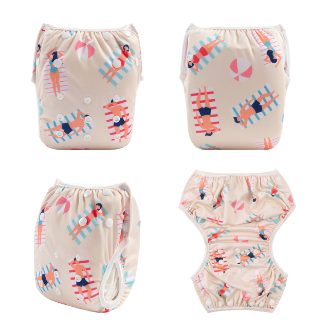 ALVABABY One Size Printed Swim Diaper  (SW112A)