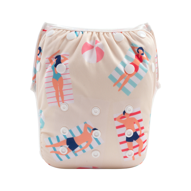 ALVABABY One Size Printed Swim Diaper  (SW112A)