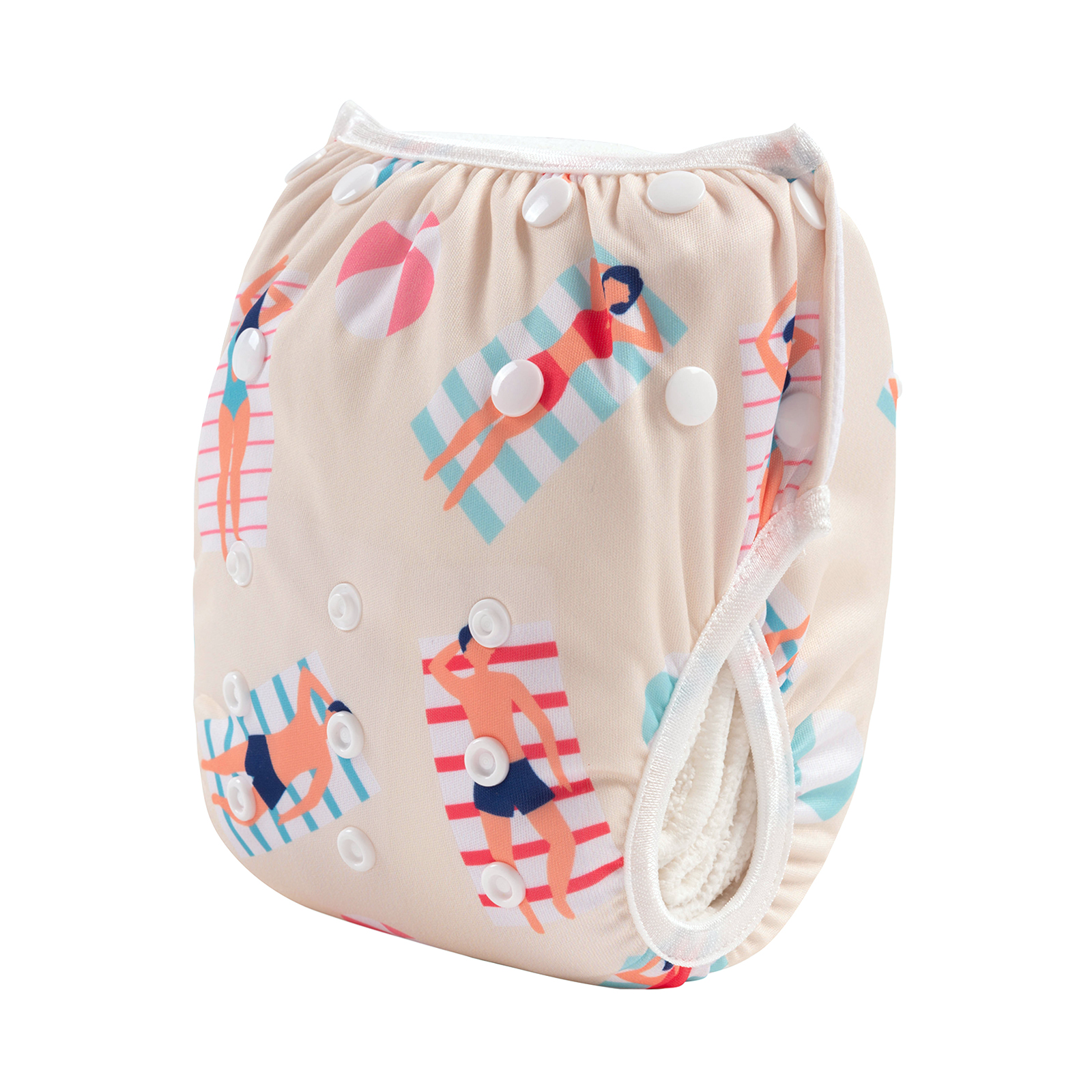 ALVABABY Reusable Swim Diaper - Adjustable One Size Swimwear for Infants & Toddlers (SW112A)