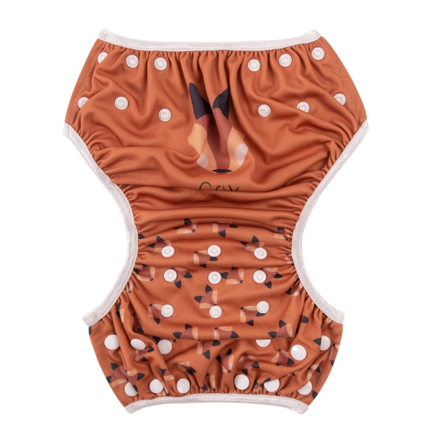 ALVABABY One Size Positioning  Printed Swim Diaper -Fox (SWD85A)