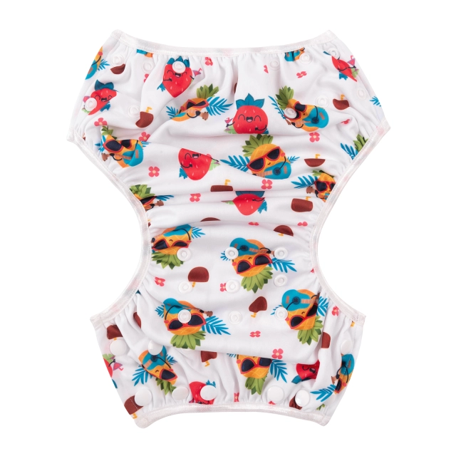 ALVABABY One Size Positioning  Printed Swim Diaper -Fruits(SWD88A)