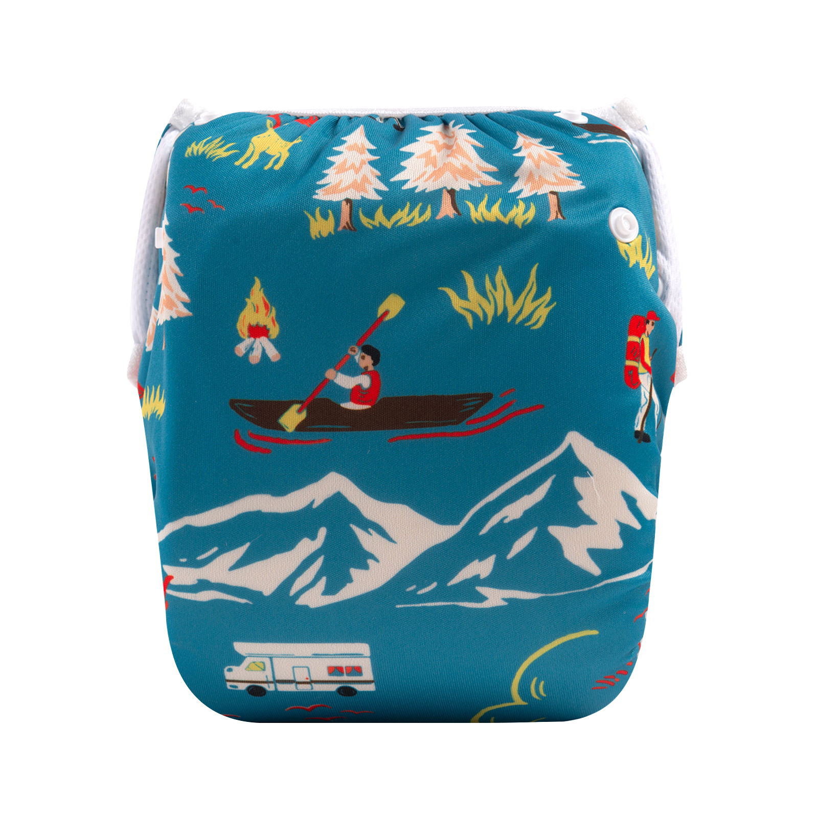 ALVABABY Reusable Swim Diaper - Adjustable One Size Swimwear for Infants & Toddlers (SWD86A)