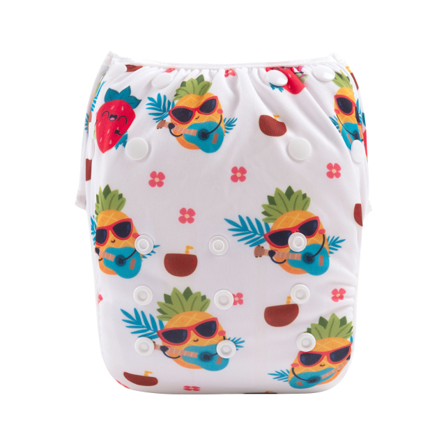 ALVABABY One Size Positioning  Printed Swim Diaper -Fruits(SWD88A)