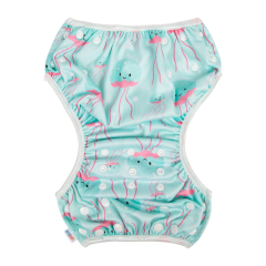 ALVABABY One Size Positioning Printed Swim Diaper -Jellyfish (DYK60A)