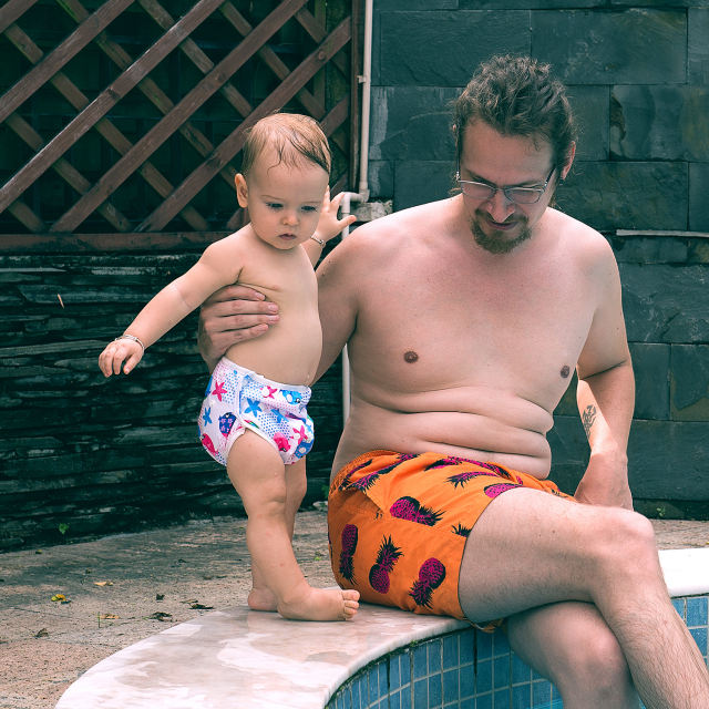 ALVABABY 2PCS Printed Swim Diapers (2SW-WZ02)