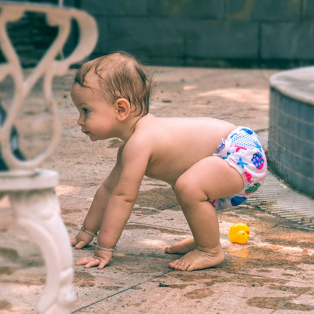 ALVABABY 2PCS Printed Swim Diapers (2SW-WZ02)