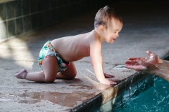 ALVABABY Big Size Printed Swim Diaper- Pineapple(ZSW26A)