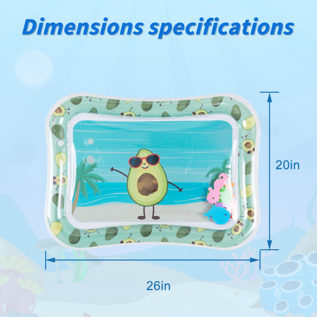 Tummy Time Baby Water Mat/ Inflatable Baby Water Play Mat for Infants and Toddlers Baby Toys-WPF18