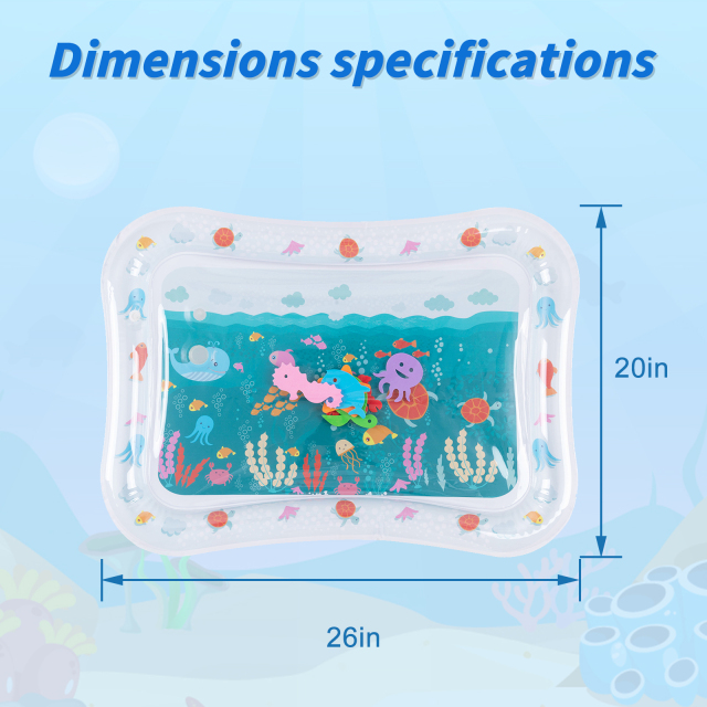 Tummy Time Baby Water Mat/ Inflatable Baby Water Play Mat for Infants and Toddlers Baby Toys-WPF15