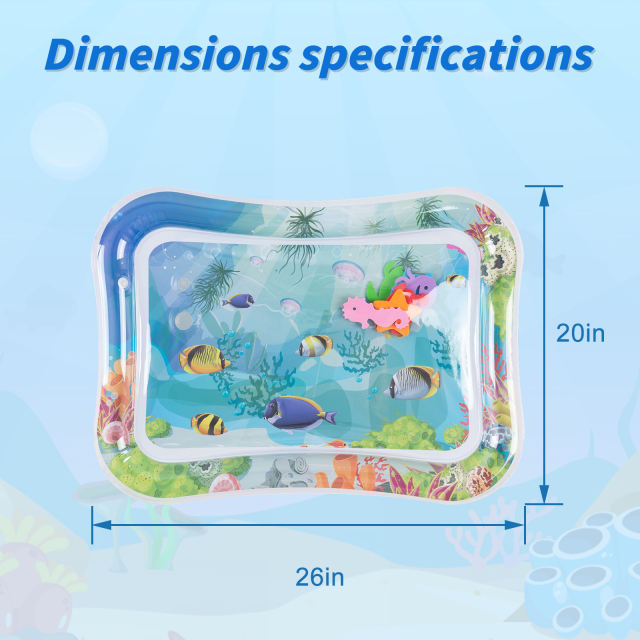Tummy Time Baby Water Mat/ Inflatable Baby Water Play Mat for Infants and Toddlers Baby Toys-WPF17