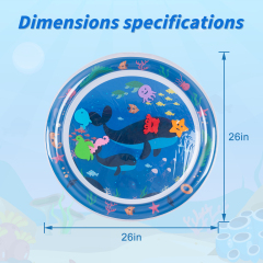 Tummy Time Baby Water Mat/ Inflatable Baby Water Play Mat for Infants and Toddlers Baby Toys-WPY11