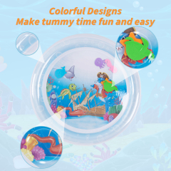 Tummy Time Baby Water Mat/ Inflatable Baby Water Play Mat for Infants and Toddlers Baby Toys-WPY01