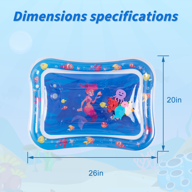 Tummy Time Baby Water Mat/ Inflatable Baby Water Play Mat for Infants and Toddlers Baby Toys-WPF13