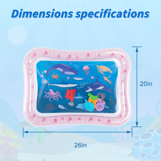 Tummy Time Baby Water Mat/ Inflatable Baby Water Play Mat for Infants and Toddlers Baby Toys-WPF19