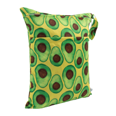 ALVABABY Diaper Wet Dry Bag with Two Zippered Pockets (L-H400A)