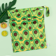 ALVABABY Diaper Wet Dry Bag with Two Zippered Pockets (L-H400A)