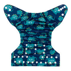 ALVABABY One Size Positioning Printed Cloth Diaper-Dinosaur(YDP134A)