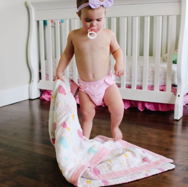 ALVABABY One Size Solid Color Pocket Cloth Diaper -Pink(B18A)