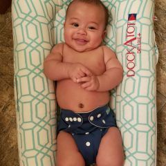 ALVABABY One Size Solid Color Pocket Cloth Diaper -Shaded Spruce(B33A)