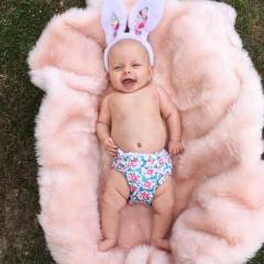 ALVABABY One Size Print Pocket Cloth Diaper-Flowers (H051A)