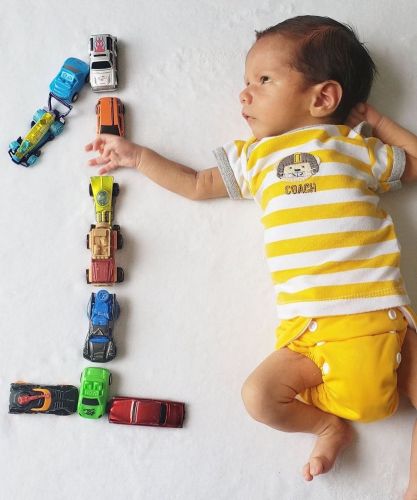 ALVABABY Newborn Cloth Diaper - Adjustable,Washable,Reusable Cloth Diaper with Pocket for Baby under 12lbs (SB01A Yellow)