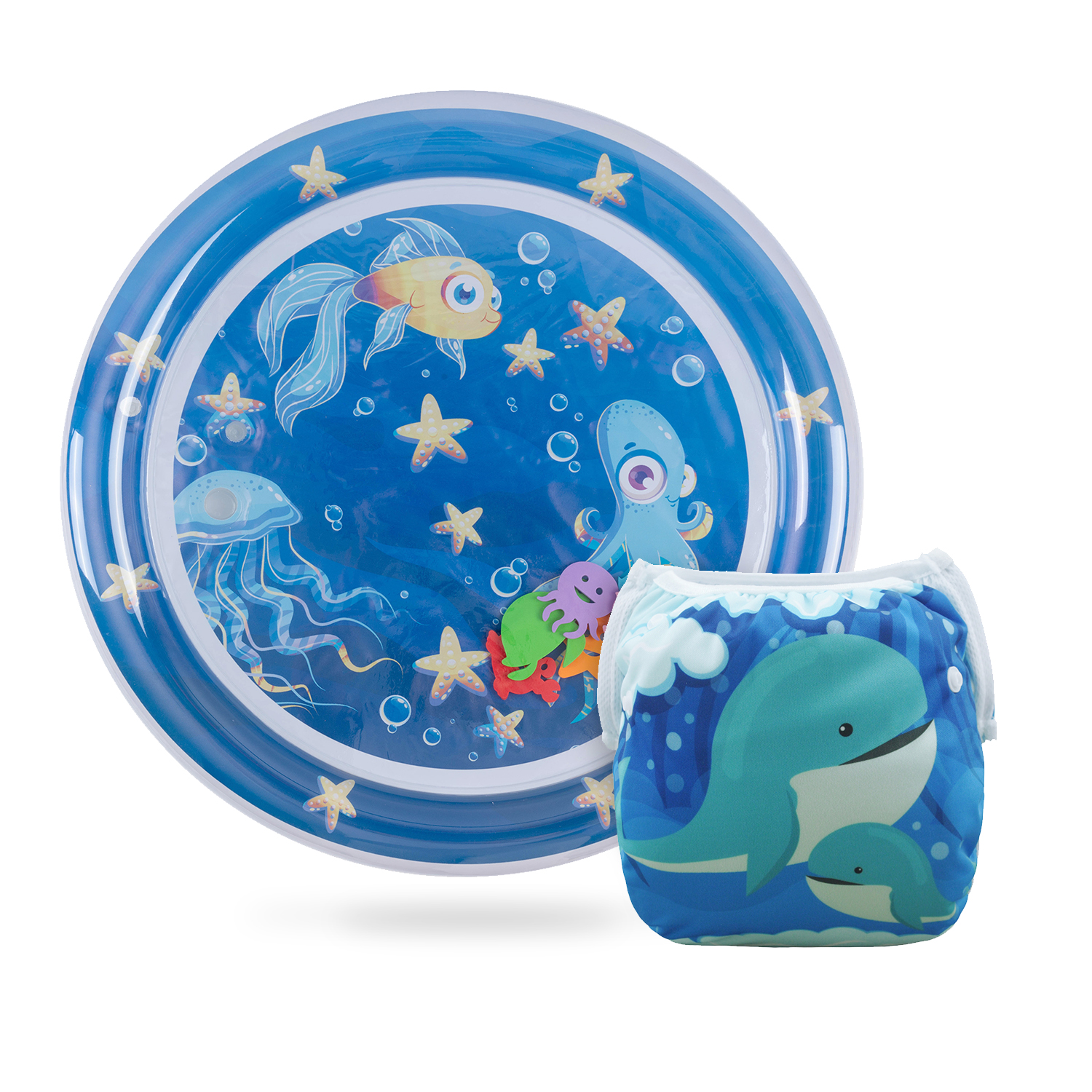 (Various Sets) Round Baby Water Mat & Swim Diaper