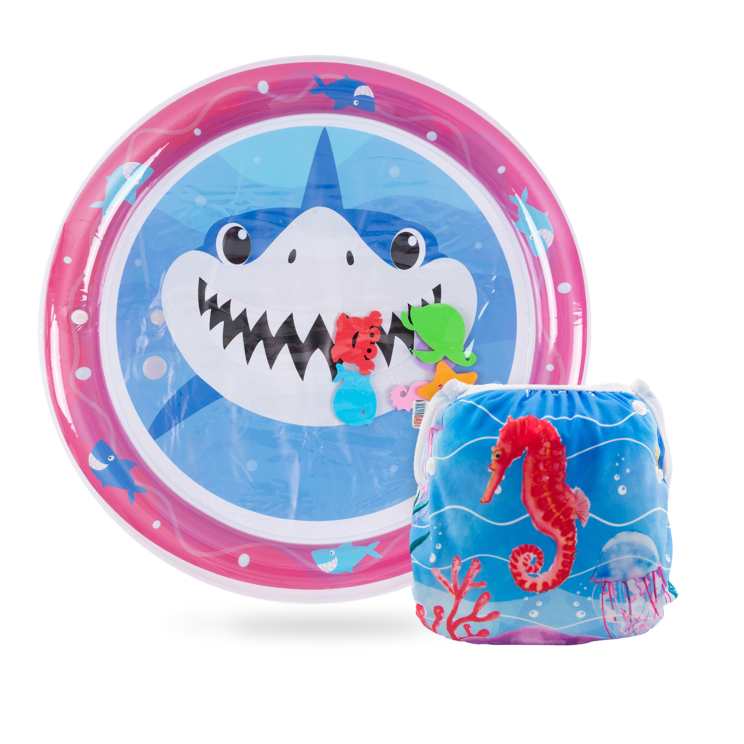 (Various Sets) Round Baby Water Mat & Swim Diaper