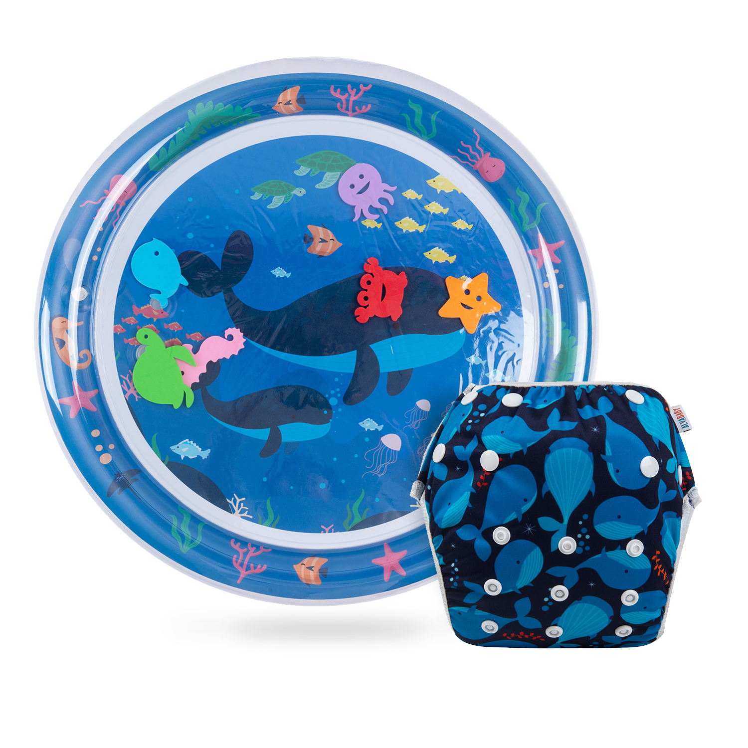 (Various Sets) Round Baby Water Mat & Swim Diaper