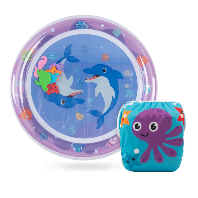 (All packs) Round Baby Water Mat &amp; Swim Diaper