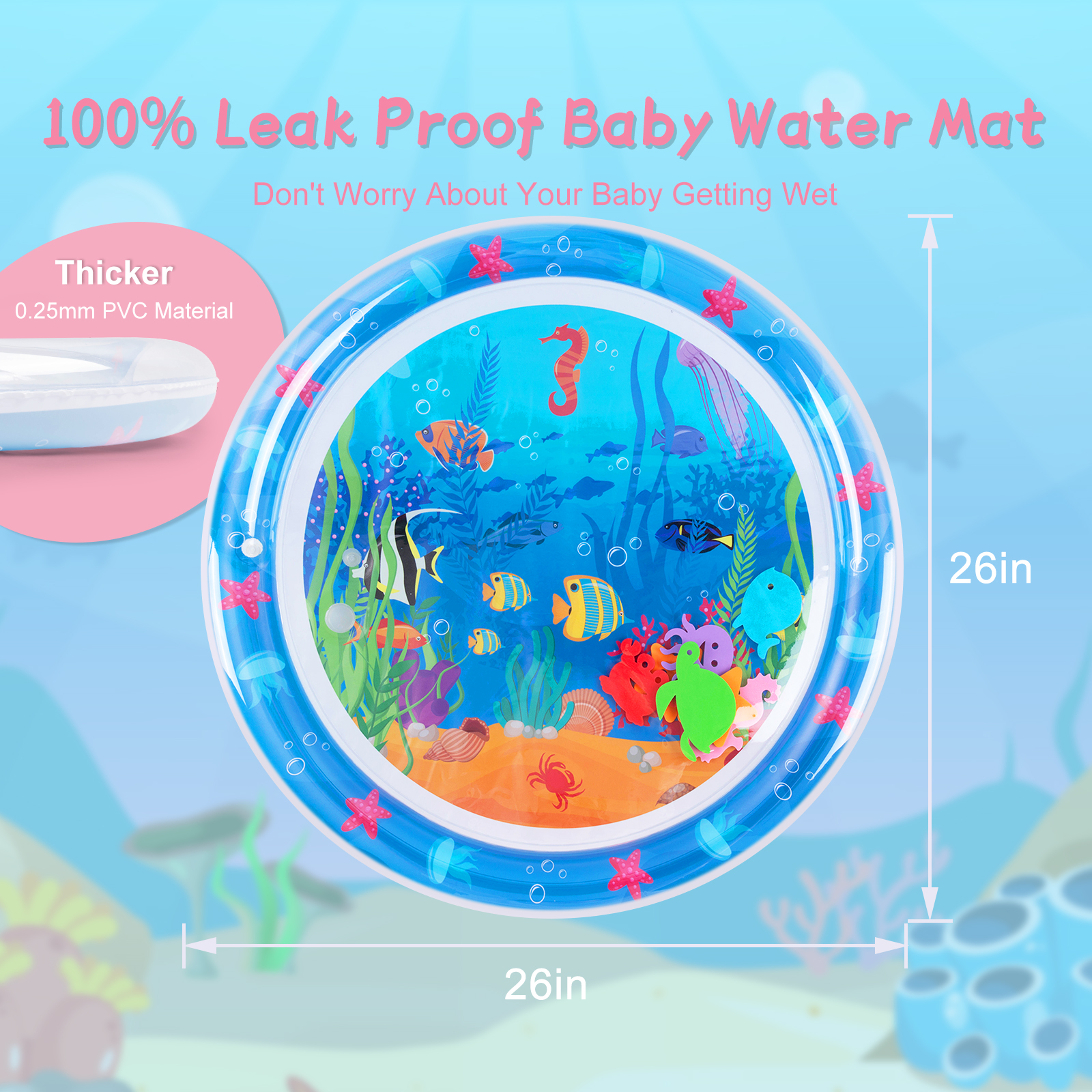 (Various Sets) Round Baby Water Mat & Swim Diaper