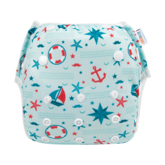 ALVABABY One Size Printed Swim Diaper -Boat and stars(YK58A)