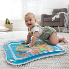 Tummy Time Baby Water Mat/ Inflatable Baby Water Play Mat for Infants and Toddlers Baby Toys-WPF11