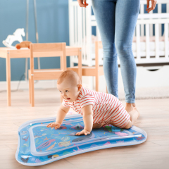 Tummy Time Baby Water Mat/ Inflatable Baby Water Play Mat for Infants and Toddlers Baby Toys-WPF12