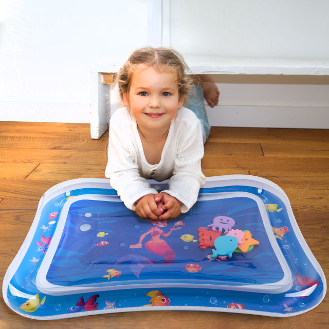 Tummy Time Baby Water Mat/ Inflatable Baby Water Play Mat for Infants and Toddlers Baby Toys-WPF13