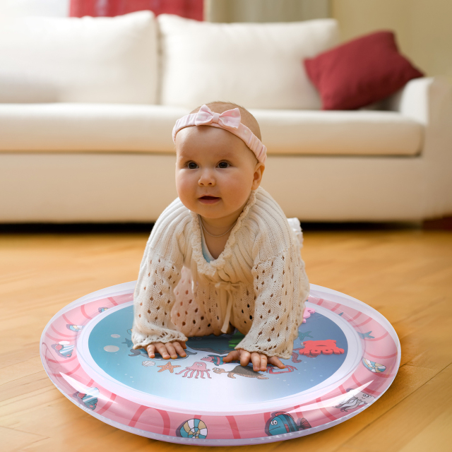 Tummy Time Baby Water Mat/ Inflatable Baby Water Play Mat for Infants and Toddlers Baby Toys-WPY07