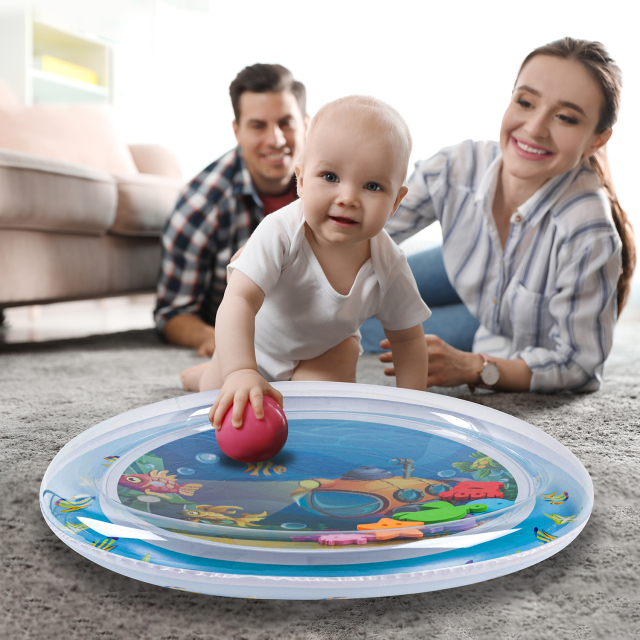 Tummy Time Baby Water Mat/ Inflatable Baby Water Play Mat for Infants and Toddlers Baby Toys-WPY09