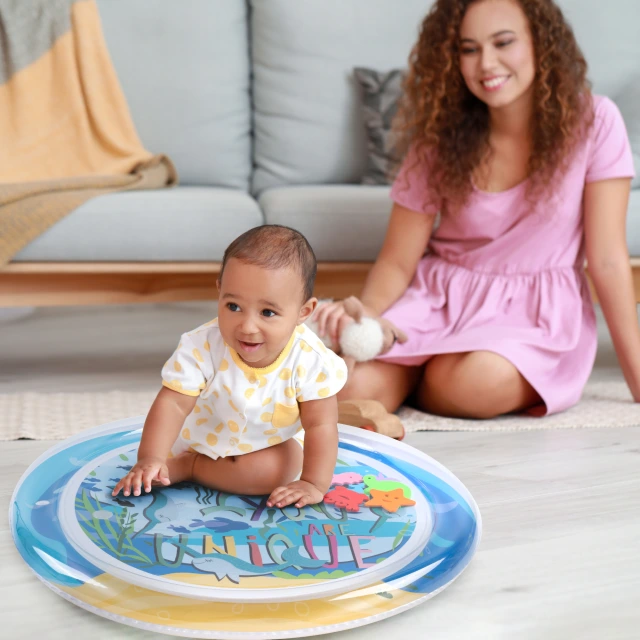 Tummy Time Baby Water Mat/ Inflatable Baby Water Play Mat for Infants and Toddlers Baby Toys-WPY10