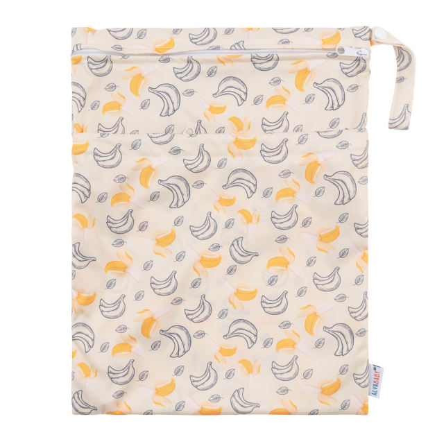ALVABABY Diaper Wet Dry Bag with Two Zippered Pockets (L47A)