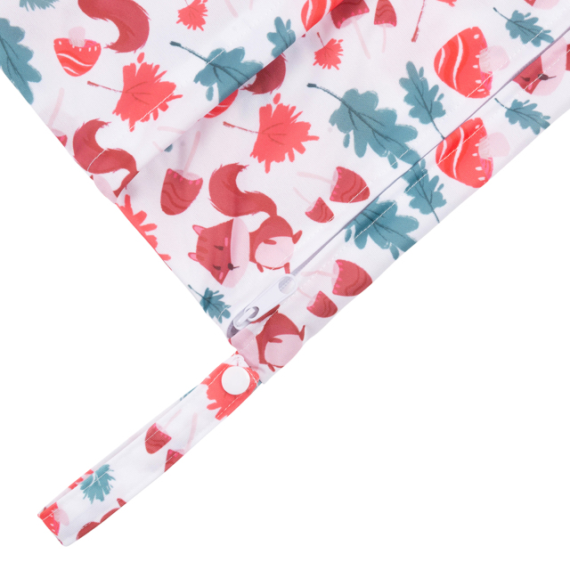 ALVABABY Diaper Wet Dry Bag with Two Zippered Pockets (L49A)