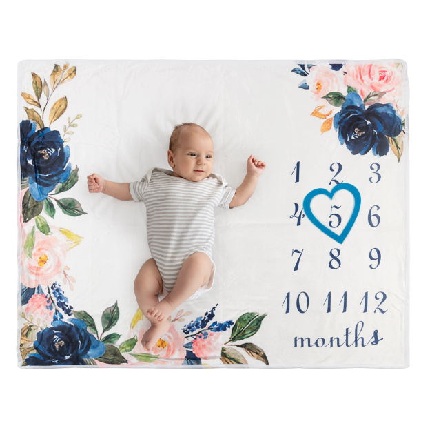 Baby Monthly Milestone Blanket Photography Background Blanket Multifunctional Blanket -BJT09